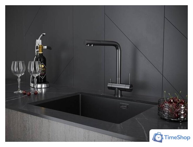 Смеситель Paulmark Skalen Sk213020-GM (вороненая сталь) - Изображение №2 — Интернет-магазин Time-Shop