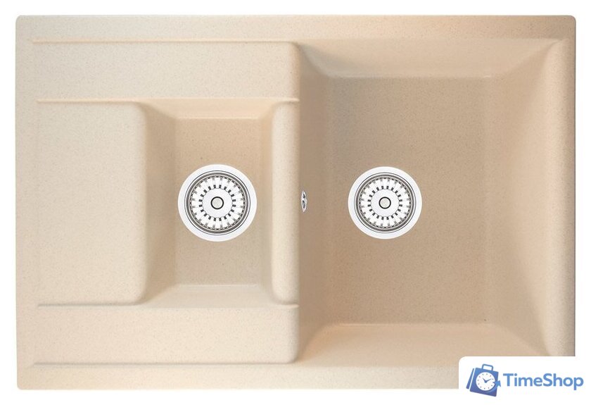 Кухонная мойка Berge BR-7612 (бежевый матовый) - Изображение №1 — Интернет-магазин Time-Shop