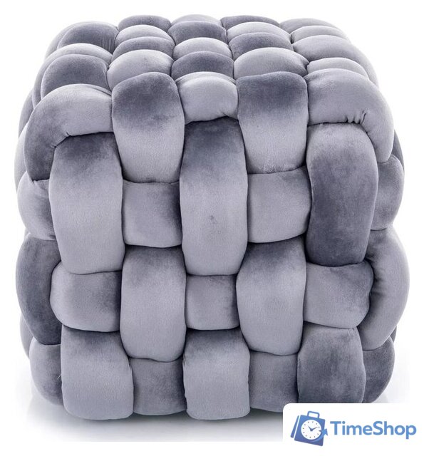 Пуфик Signal Faris Velvet (серый) - Изображение №2 — Интернет-магазин Time-Shop