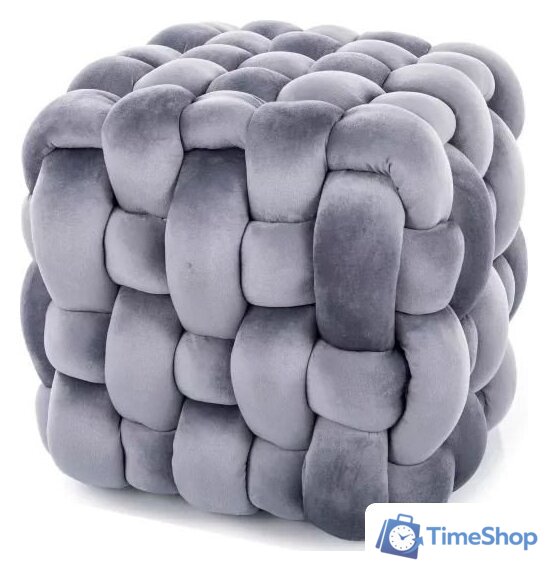 Пуфик Signal Faris Velvet (серый) - Изображение №1 — Интернет-магазин Time-Shop