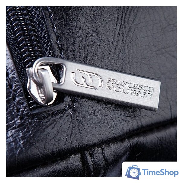 Сумка через плечо Francesco Molinary 513-116311-060-BLK - Изображение №6 — Интернет-магазин Time-Shop