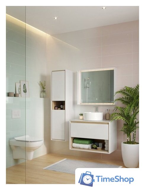  Cersanit Тумба под умывальник со столешницей Louna 80 SZ-LOU80-BL/WH - Изображение №4 — Интернет-магазин Time-Shop