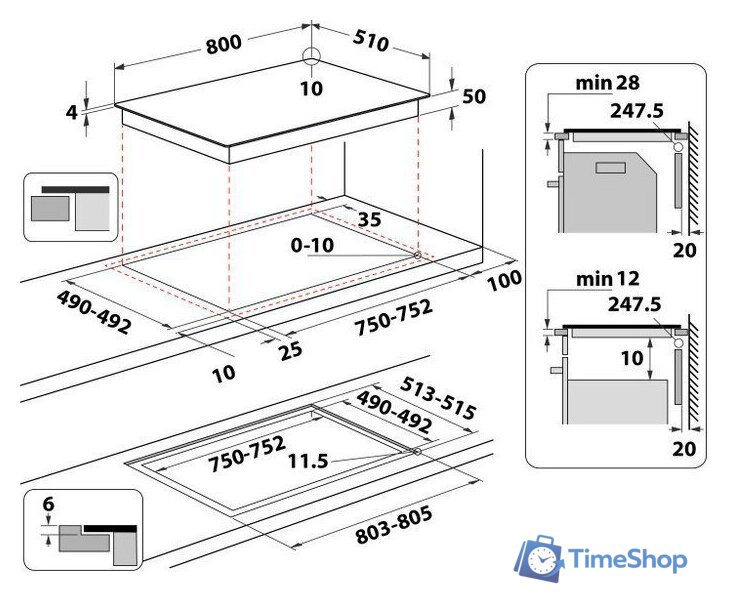 Варочная панель Whirlpool WTX8015DCF - Изображение №2 — Интернет-магазин Time-Shop