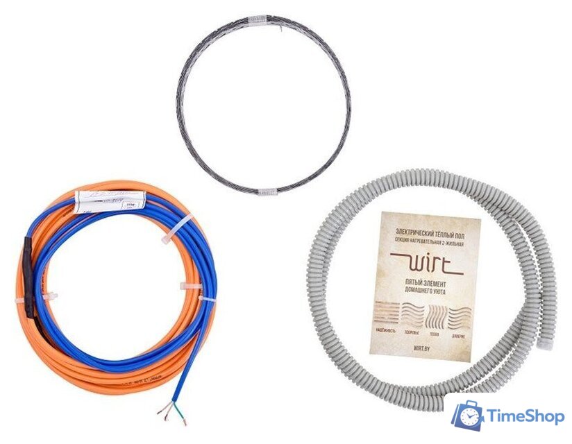 Нагревательный кабель Wirt LTD 80/1600 80 м 1600 Вт - Изображение №2 — Интернет-магазин Time-Shop
