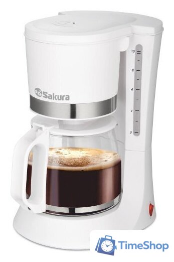 Капельная кофеварка Sakura SA-6117W - Изображение №1 — Интернет-магазин Time-Shop