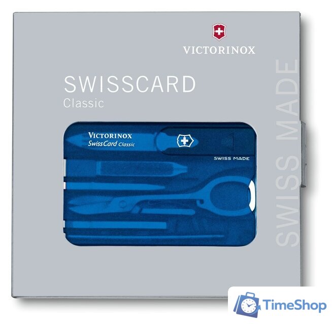 Мультитул Victorinox SwissCard Classic 0.7122.T2 - Изображение №2 — Интернет-магазин Time-Shop