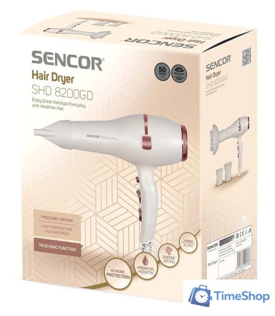 Фен Sencor SHD 8200GD - Изображение №14 — Интернет-магазин Time-Shop