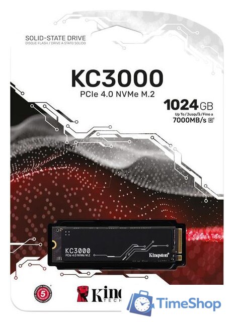 SSD Kingston KC3000 1TB SKC3000S/1024G - Изображение №5 — Интернет-магазин Time-Shop
