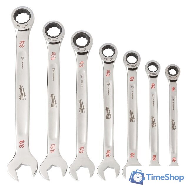 Набор ключей Milwaukee 4932464995 (7 предметов) - Изображение №3 — Интернет-магазин Time-Shop