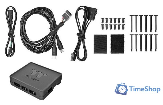 Комплект вентиляторов для корпуса Thermaltake Riing Quad 14 RGB TT Premium 3 Fan Pack CL-F101-PL14SW-A - Изображение №4 — Интернет-магазин Time-Shop