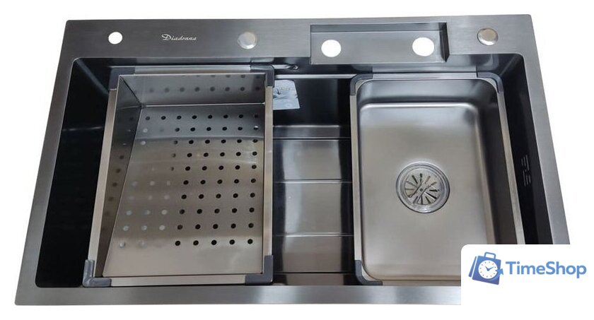 Кухонная мойка Diadonna DS7545B - Изображение №3 — Интернет-магазин Time-Shop
