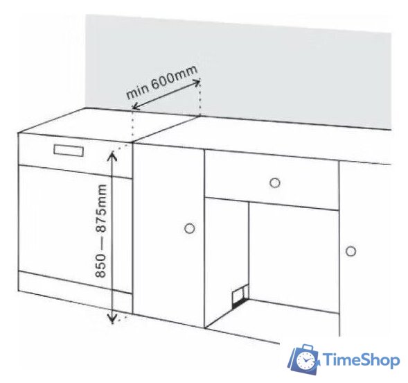 Отдельностоящая посудомоечная машина ARDO DTH1563X2 - Изображение №3 — Интернет-магазин Time-Shop