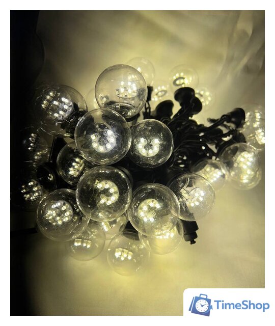 Светодиодная гирлянда ULED ULED-BL-50-220V-(B-WW) - Изображение №1 — Интернет-магазин Time-Shop