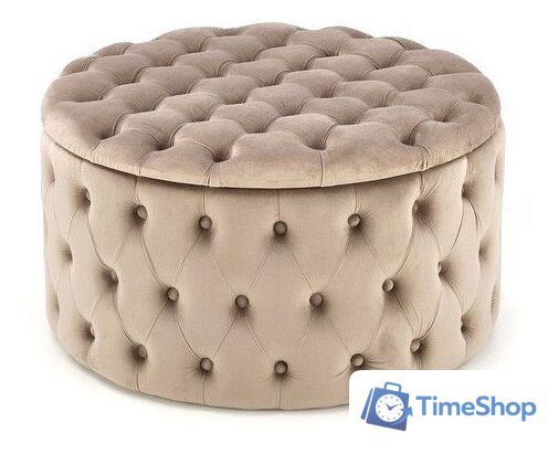 Пуфик Halmar Nunez (бежевый) - Изображение №1 — Интернет-магазин Time-Shop