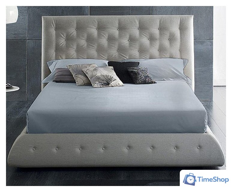 Простыня Primavelle 240х260 сатин Luxe 114311537-crL04 (дымчато-синий) - Изображение №1 — Интернет-магазин Time-Shop