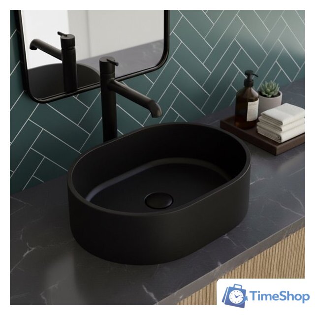 Умывальник Lauter Oliva 21O486DB (Deep Black) - Изображение №4 — Интернет-магазин Time-Shop