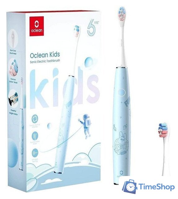 Электрическая зубная щетка Oclean Kids (голубой) - Изображение №1 — Интернет-магазин Time-Shop