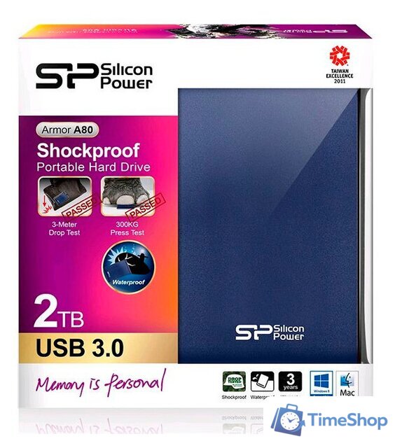 Внешний накопитель Silicon-Power Armor A80 2TB (SP020TBPHDA80S3B) - Изображение №8 — Интернет-магазин Time-Shop