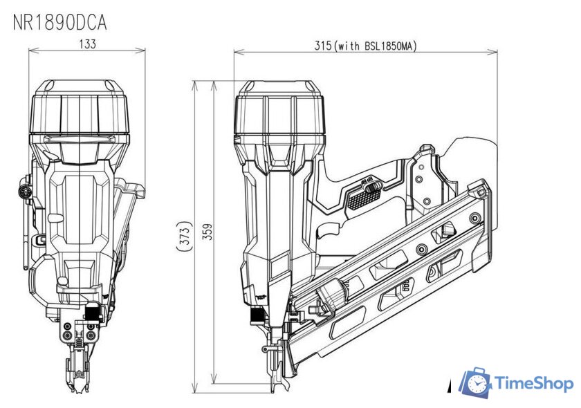 Гвоздезабиватель Hikoki NR1890DCAWQZ (с 2-мя АКБ, кейс) - Изображение №11 — Интернет-магазин Time-Shop
