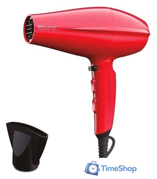 Фен GA.MA Brilliant Ceramic Ion (красный) - Изображение №1 — Интернет-магазин Time-Shop