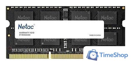 Оперативная память Netac Basic 8GB DDR3 SODIMM PC3-12800 NTBSD3N16SP-08 - Изображение №1 — Интернет-магазин Time-Shop