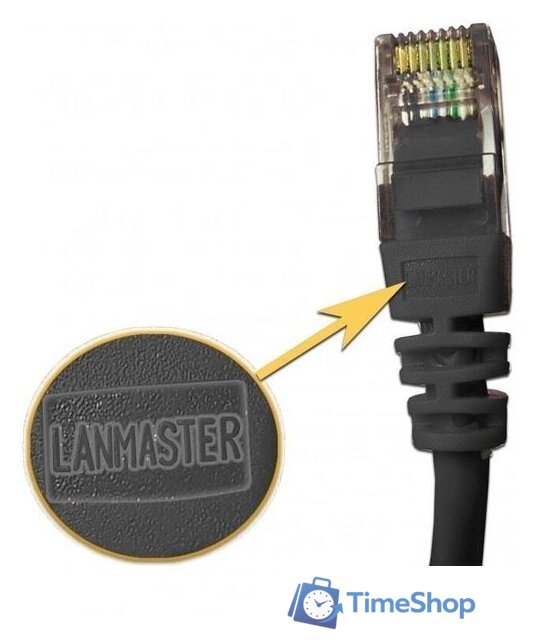 Кабель Lanmaster LAN-PC45/U5E-5.0-BK - Изображение №1 — Интернет-магазин Time-Shop