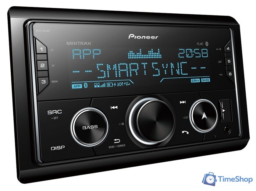 USB-магнитола Pioneer MVH-S620BT - Изображение №2 — Интернет-магазин Time-Shop