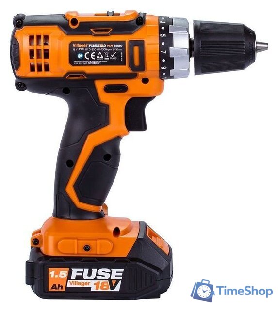 Дрель-шуруповерт Villager Fuse VLN 3220 056361 (без АКБ) - Изображение №2 — Интернет-магазин Time-Shop