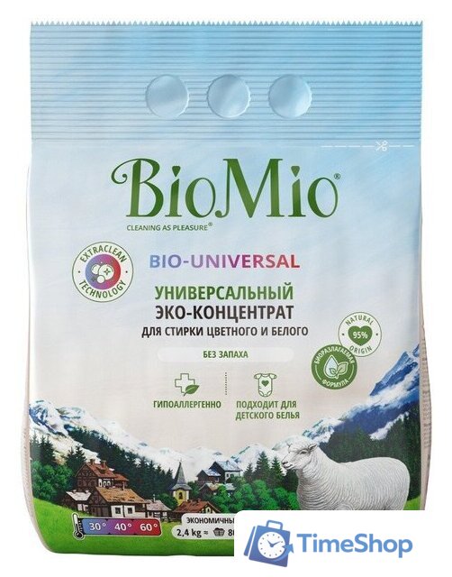 Стиральный порошок BioMio Colors&Whites (2.4 кг) - Изображение №1 — Интернет-магазин Time-Shop