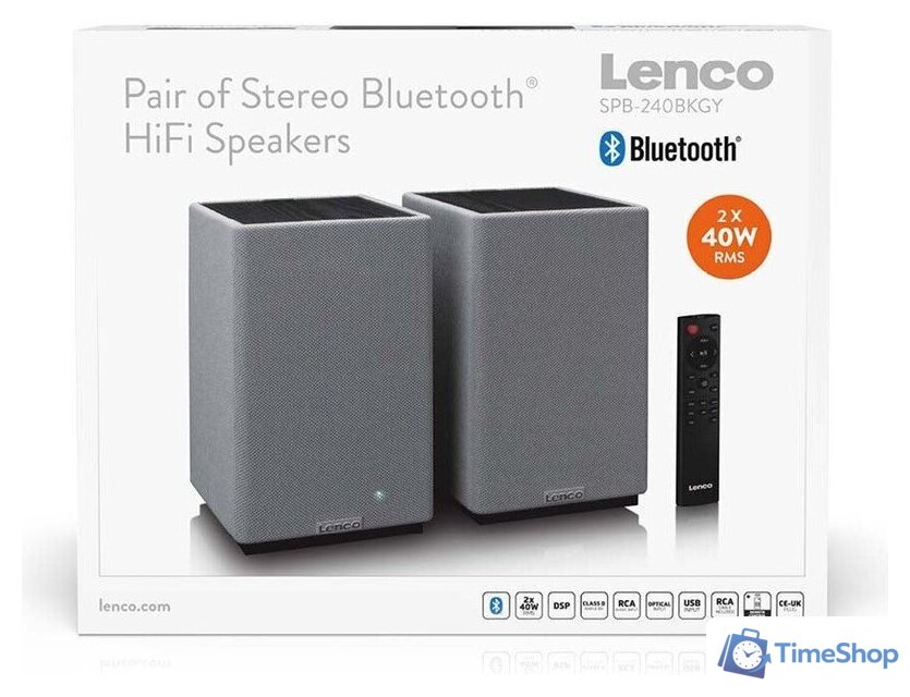 Полочная акустика Lenco SPB-240BKGY - Изображение №7 — Интернет-магазин Time-Shop
