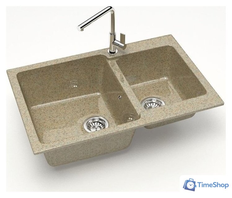 Кухонная мойка MARRBAXX Карельский камень модель 191/Q5 (песочный) - Изображение №2 — Интернет-магазин Time-Shop