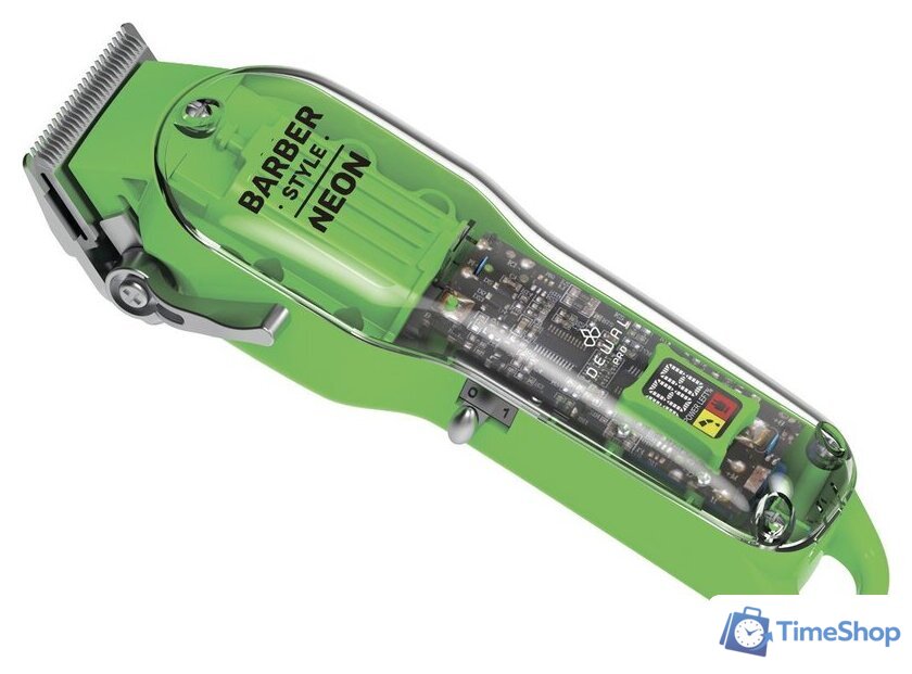 Машинка для стрижки волос Dewal Baber Style Neon 03-081 Green - Изображение №2 — Интернет-магазин Time-Shop