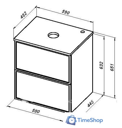  Aquanet Тумба под умывальник Арт 60 313254 - Изображение №19 — Интернет-магазин Time-Shop