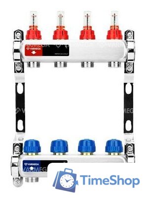 Запорная арматура Varmega Коллектор для теплого пола с расходомерами VM15104 ВР 1