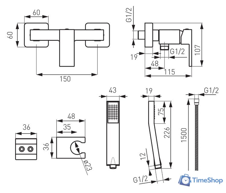 Смеситель Ferro Zicco BZI77 - Изображение №2 — Интернет-магазин Time-Shop