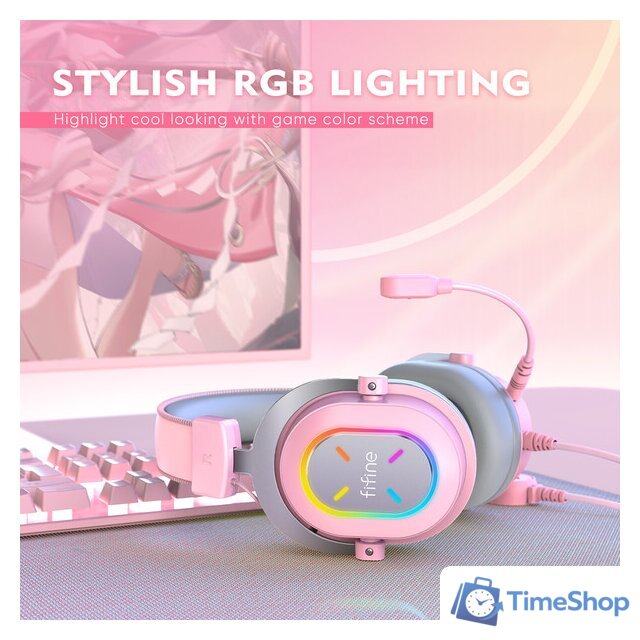 Наушники FIFINE H6X (розовый) - Изображение №8 — Интернет-магазин Time-Shop