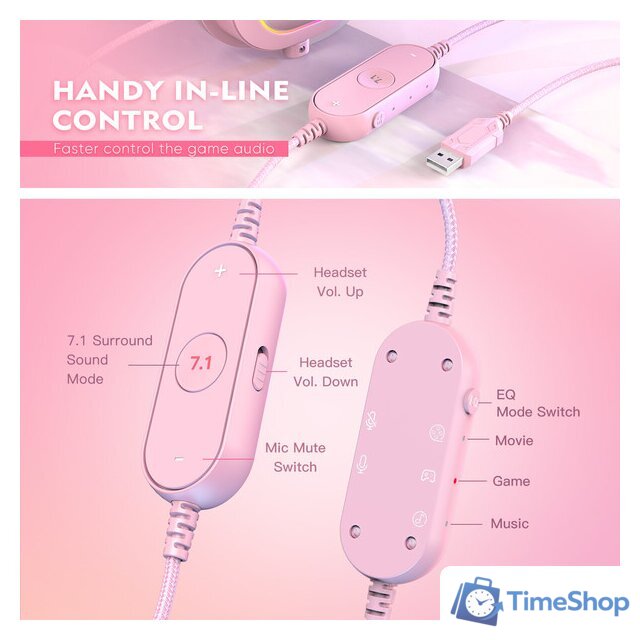 Наушники FIFINE H6X (розовый) - Изображение №4 — Интернет-магазин Time-Shop