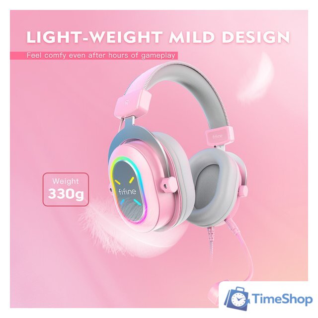 Наушники FIFINE H6X (розовый) - Изображение №5 — Интернет-магазин Time-Shop