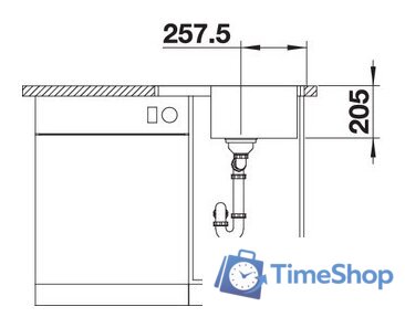 Кухонная мойка Blanco Lemis 45 S-IF Mini - Изображение №5 — Интернет-магазин Time-Shop