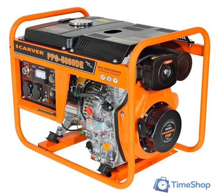 Дизельный генератор Carver PPG-5000DE - Изображение №1 — Интернет-магазин Time-Shop