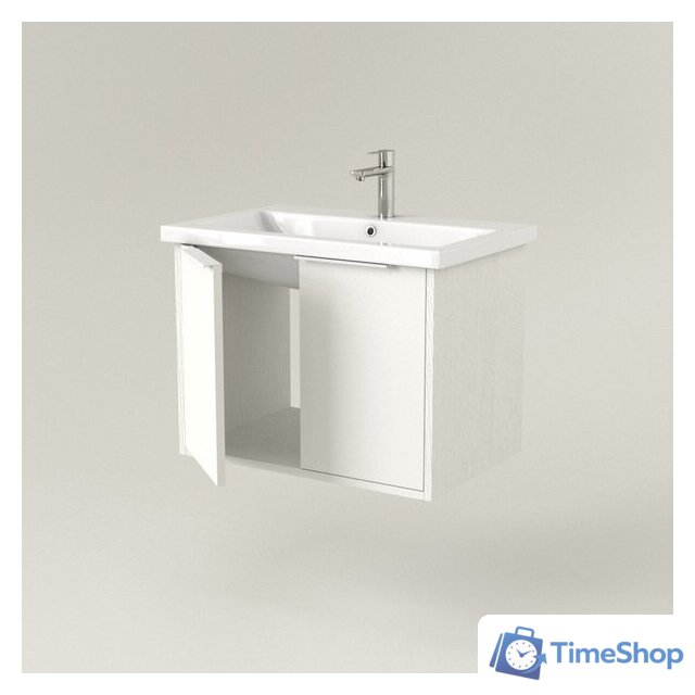  Дабер Тумба под умывальник 018 60 Т18.6.0.5Б (белый древесный/ручка белая) - Изображение №2 — Интернет-магазин Time-Shop