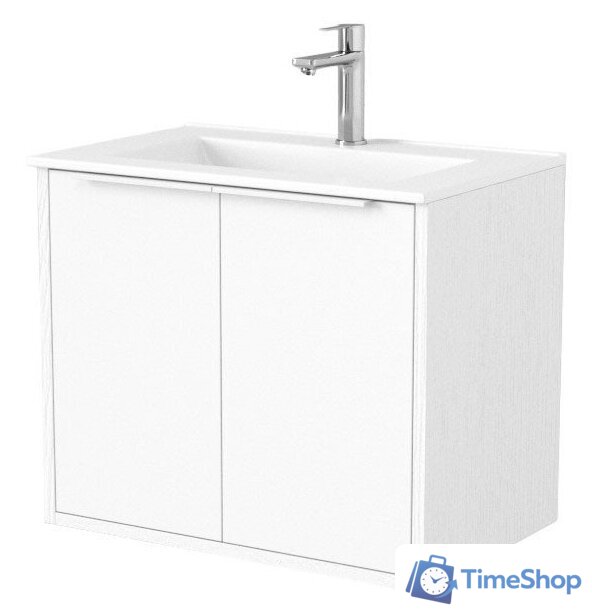  Дабер Тумба под умывальник 018 60 Т18.6.0.5Б (белый древесный/ручка белая) - Изображение №1 — Интернет-магазин Time-Shop