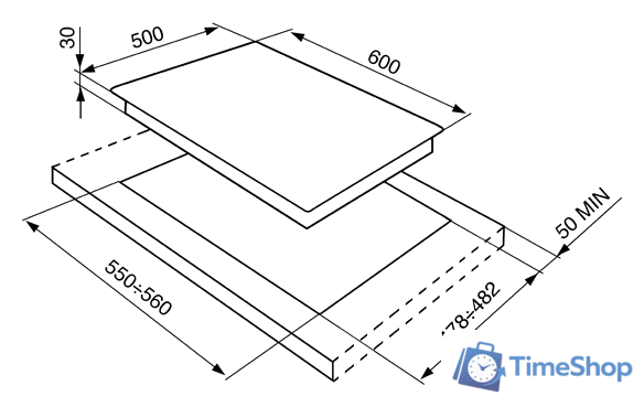 Варочная панель Smeg SR764PO - Изображение №4 — Интернет-магазин Time-Shop