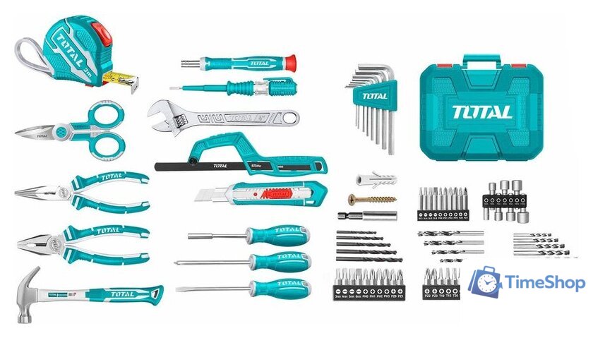 Ударная дрель-шуруповерт Total THKTHP11652 (с 1-м АКБ, кейс, набор оснастки) - Изображение №3 — Интернет-магазин Time-Shop