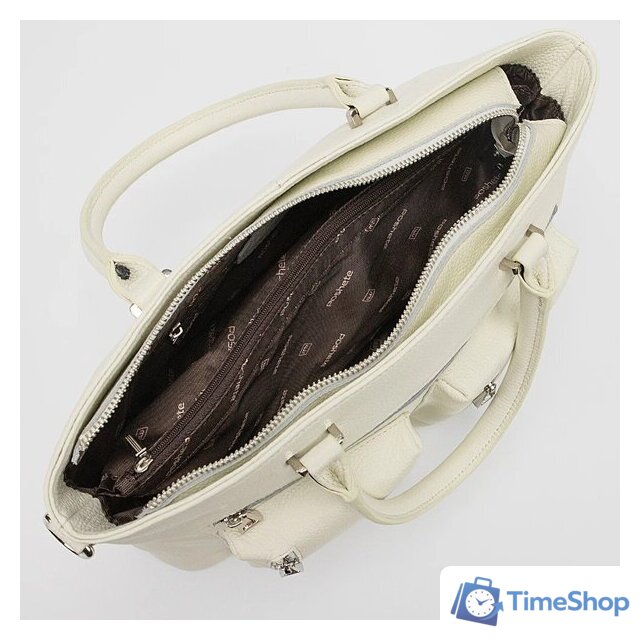 Женская сумка Poshete 845-SR20143OL-LBG (светло-бежевый) - Изображение №3 — Интернет-магазин Time-Shop