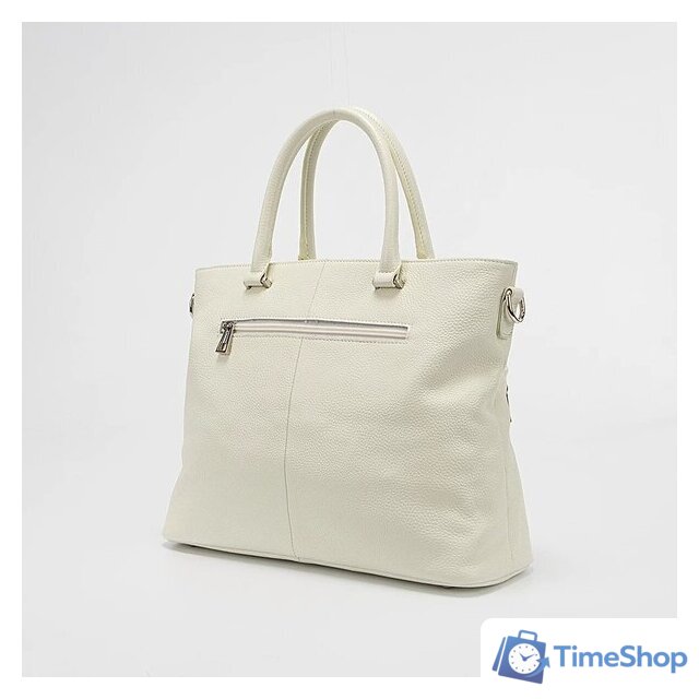 Женская сумка Poshete 845-SR20143OL-LBG (светло-бежевый) - Изображение №2 — Интернет-магазин Time-Shop