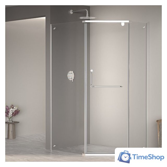 Душевой уголок RGW PA-091 35089180-11 80x100 (хром/прозрачное стекло) - Изображение №1 — Интернет-магазин Time-Shop