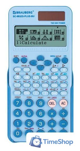 Инженерный калькулятор BRAUBERG SC-991ES-PLUS-BU 272653 - Изображение №1 — Интернет-магазин Time-Shop
