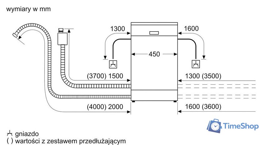 Отдельностоящая посудомоечная машина Bosch Serie 2 SMS2HVI72E - Изображение №2 — Интернет-магазин Time-Shop