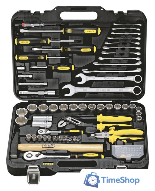 Универсальный набор инструментов Berger BG089-1214 (89 предметов) - Изображение №1 — Интернет-магазин Time-Shop